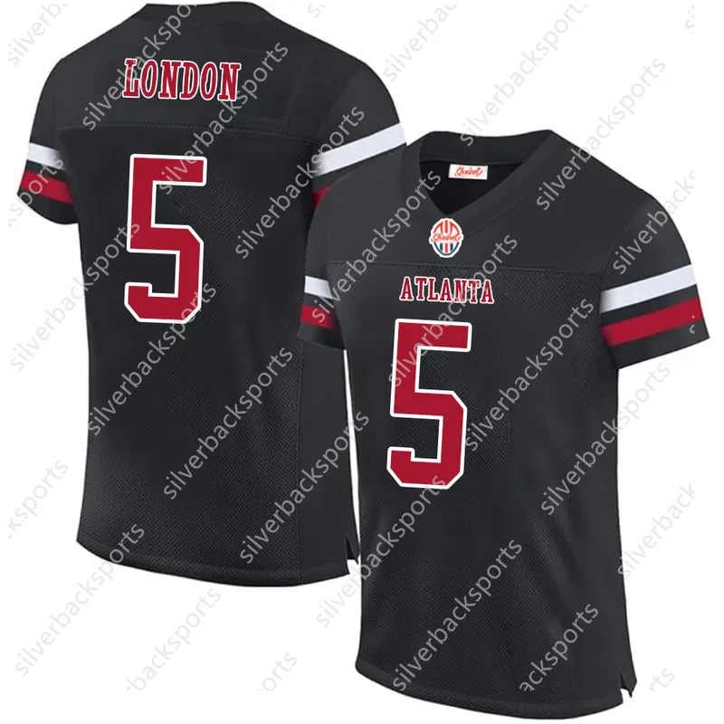 18 Kirk Cousins ​​Robinson Michael Penix Jr Jersey de fútbol 2024 Custom Matt Ryan Drake Londres Demone Harris Jessie Bates III 