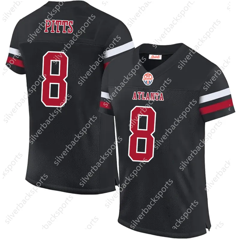 18 Kirk Cousins ​​Robinson Michael Penix Jr Jersey de fútbol 2024 Custom Matt Ryan Drake Londres Demone Harris Jessie Bates III 