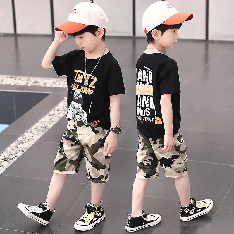 2021 Kid Tracksuit Clothes Set Kids Spring Autumn Cotton School Uniform Sport Camouflage Suit Kids Clothing Sets 6 8 10 12 Year