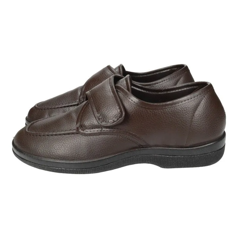 21296 Zapatillas Polipiel color MARRÓN