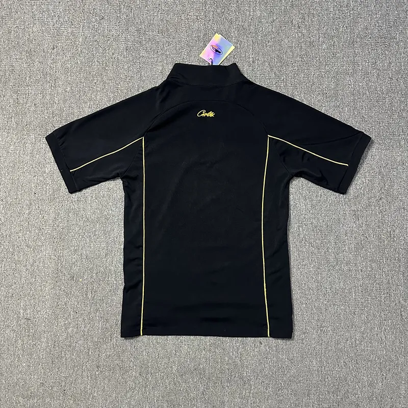 24SS Spring Summer Europa Europa Bordado de secado rápido Fútbol transpirable Polo Fashion Fashion Fashion Manga Short Tshirt Wo