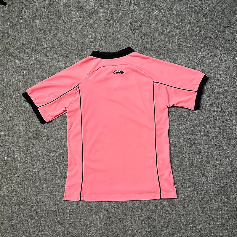 24SS Spring Summer Europa Europa Bordado de secado rápido Fútbol transpirable Polo Fashion Fashion Fashion Manga Short Tshirt Wo
