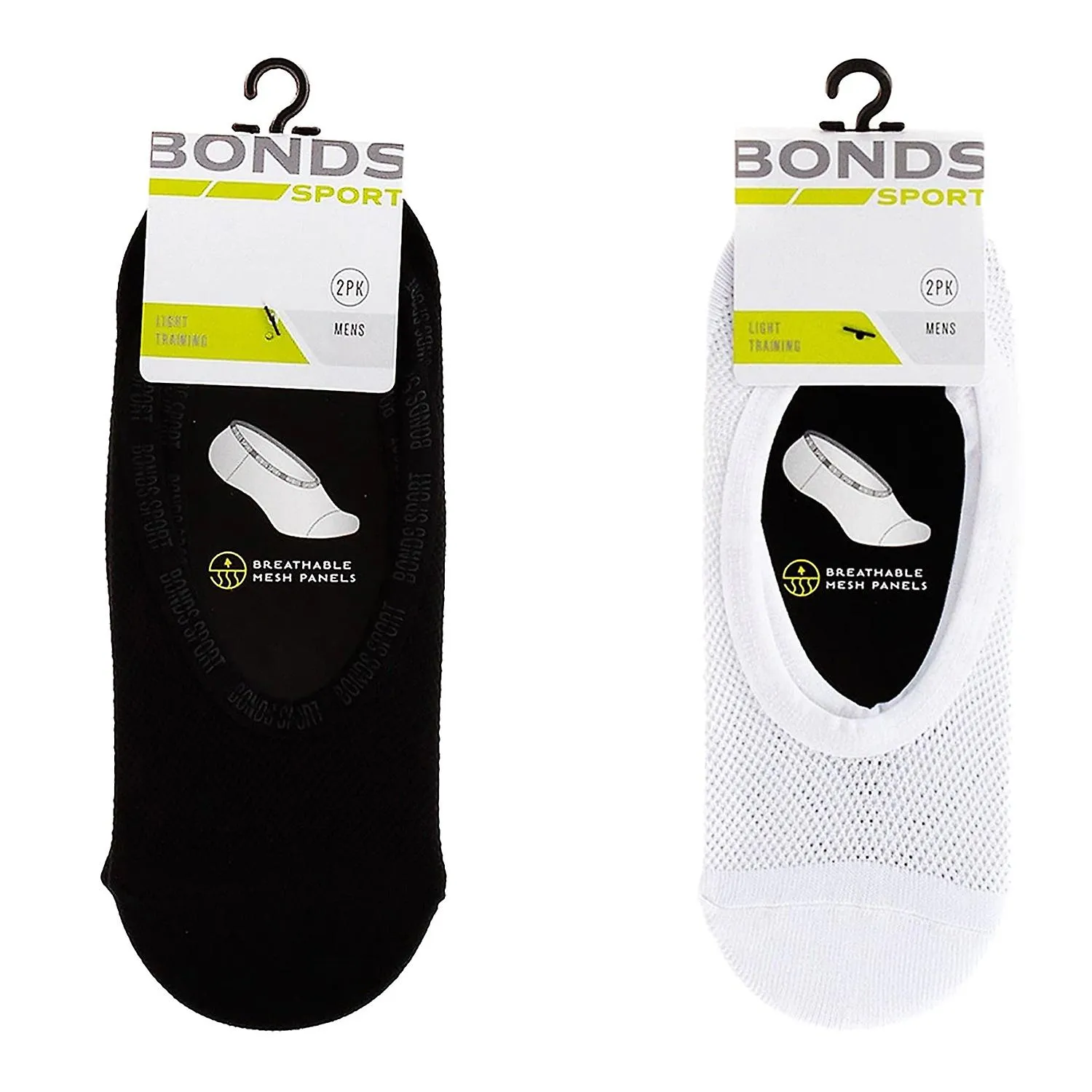 2Pk bonds sport mesh footlet men work no show low cut cooling comfy socks syru2n