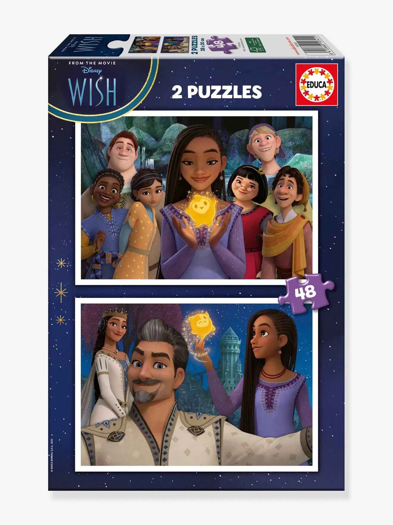 2X50 PUZZLES DISNEY WISH  EDUCA BORRAS