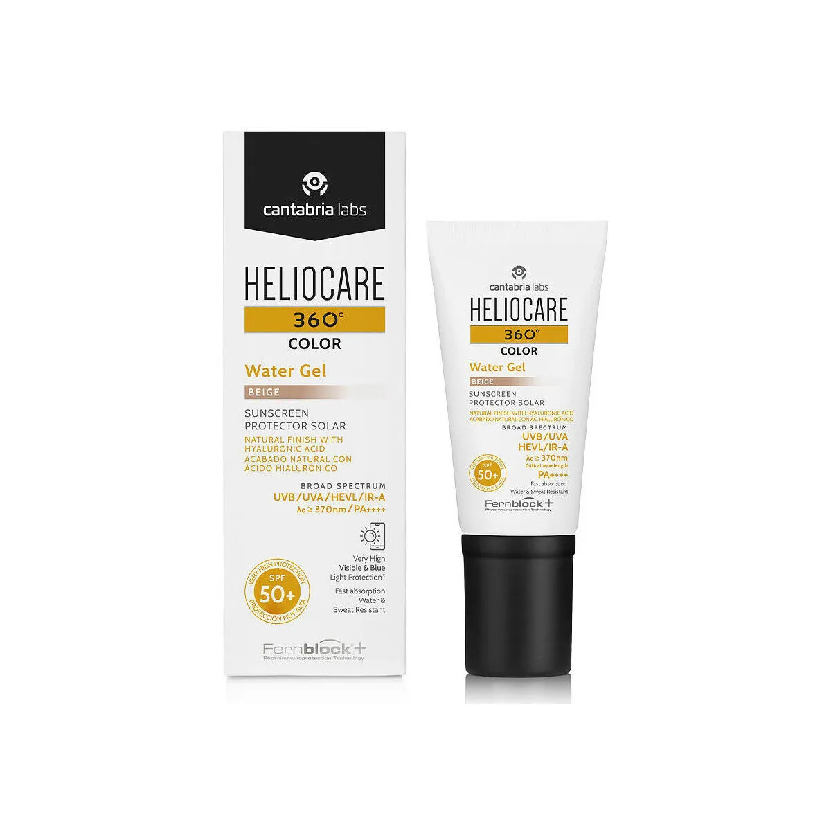 360° Color Protector Solar Con Color Aqua Gel Spf50+