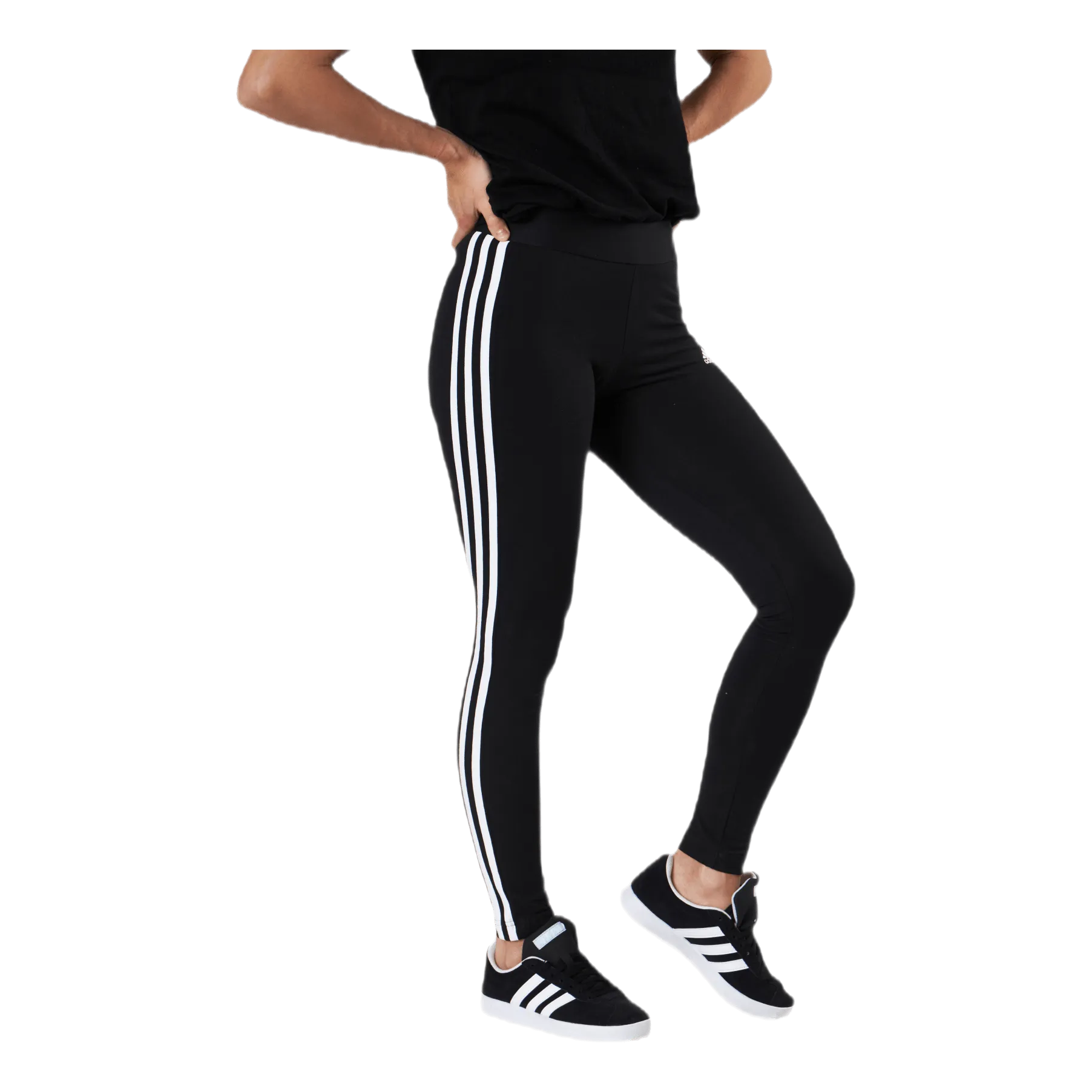 Adidas 3 Stripes Leggings Black / White