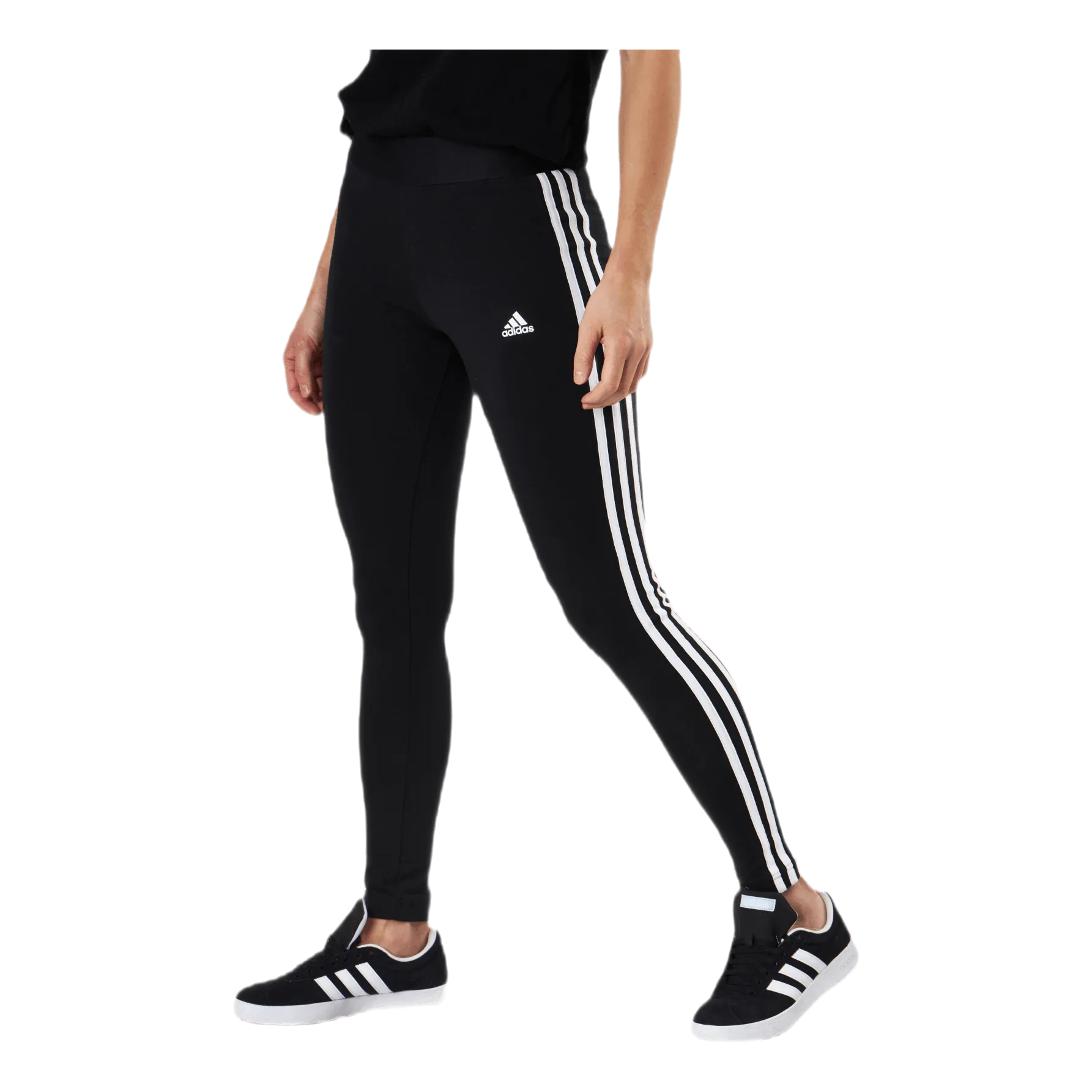 Adidas 3 Stripes Leggings Black / White