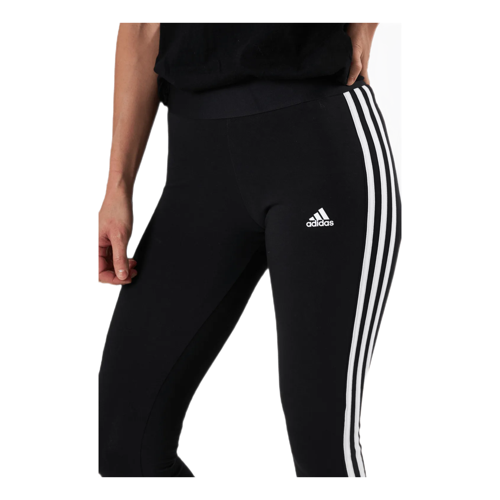 Adidas 3 Stripes Leggings Black / White