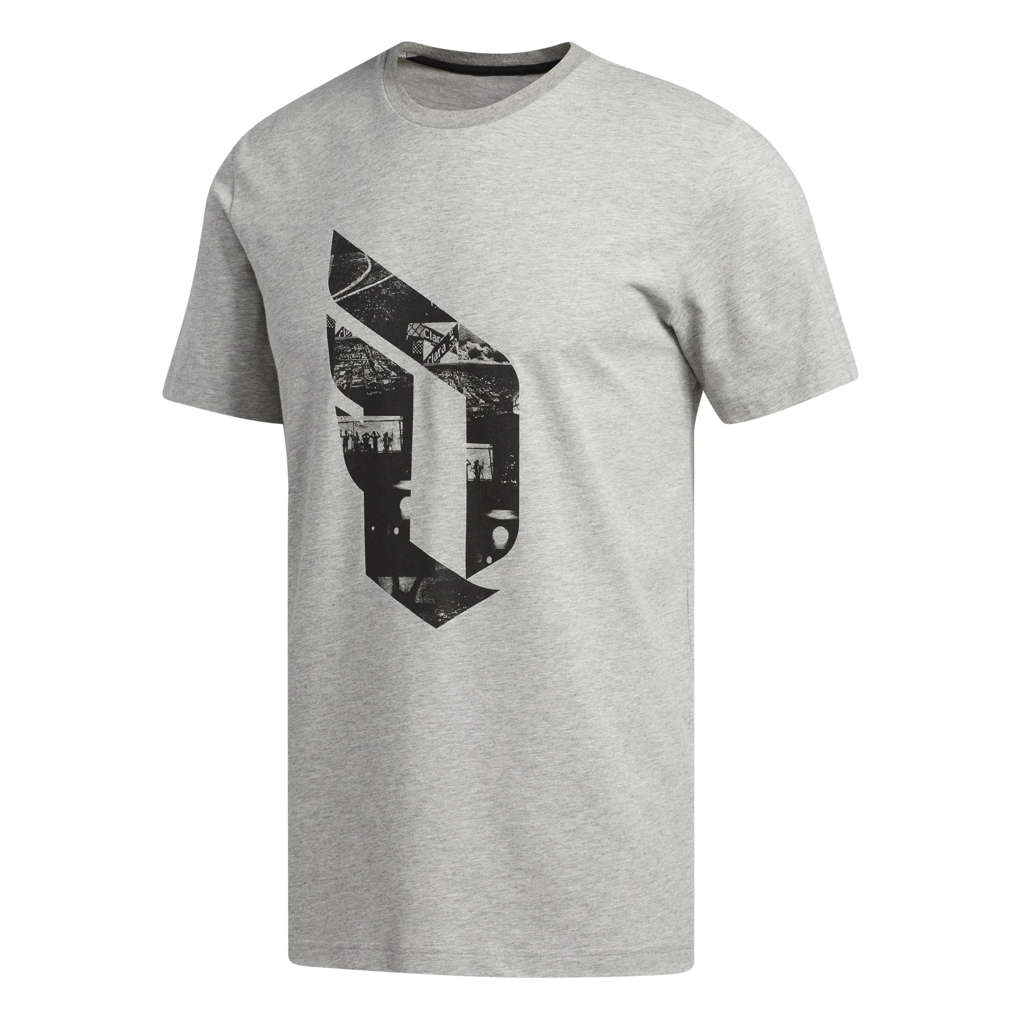 Adidas Dame Logo Tee "Grey Heather"