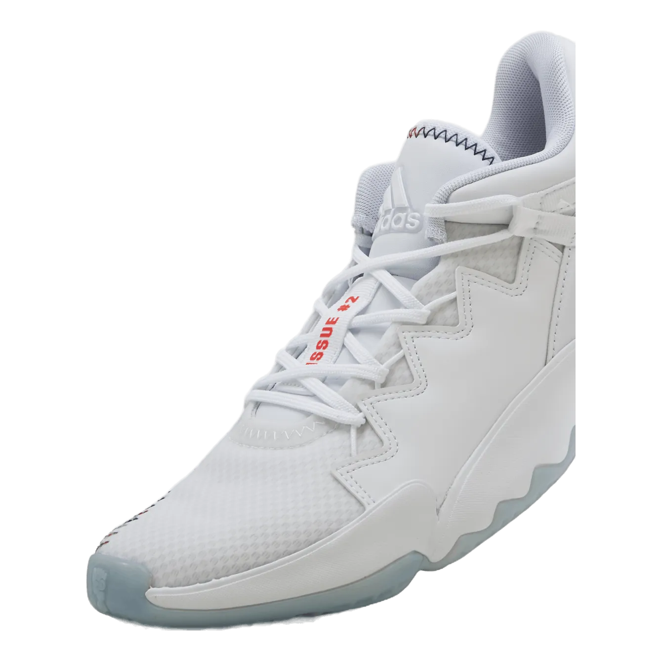 Adidas D.O.N. Issue #2 Shoes Cloud White / Cream White / Solar Red