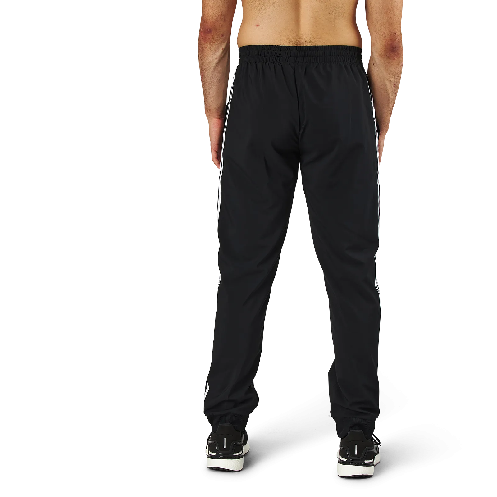 Adidas Essentials Tapered Cuff 3 Stripes Pants Black