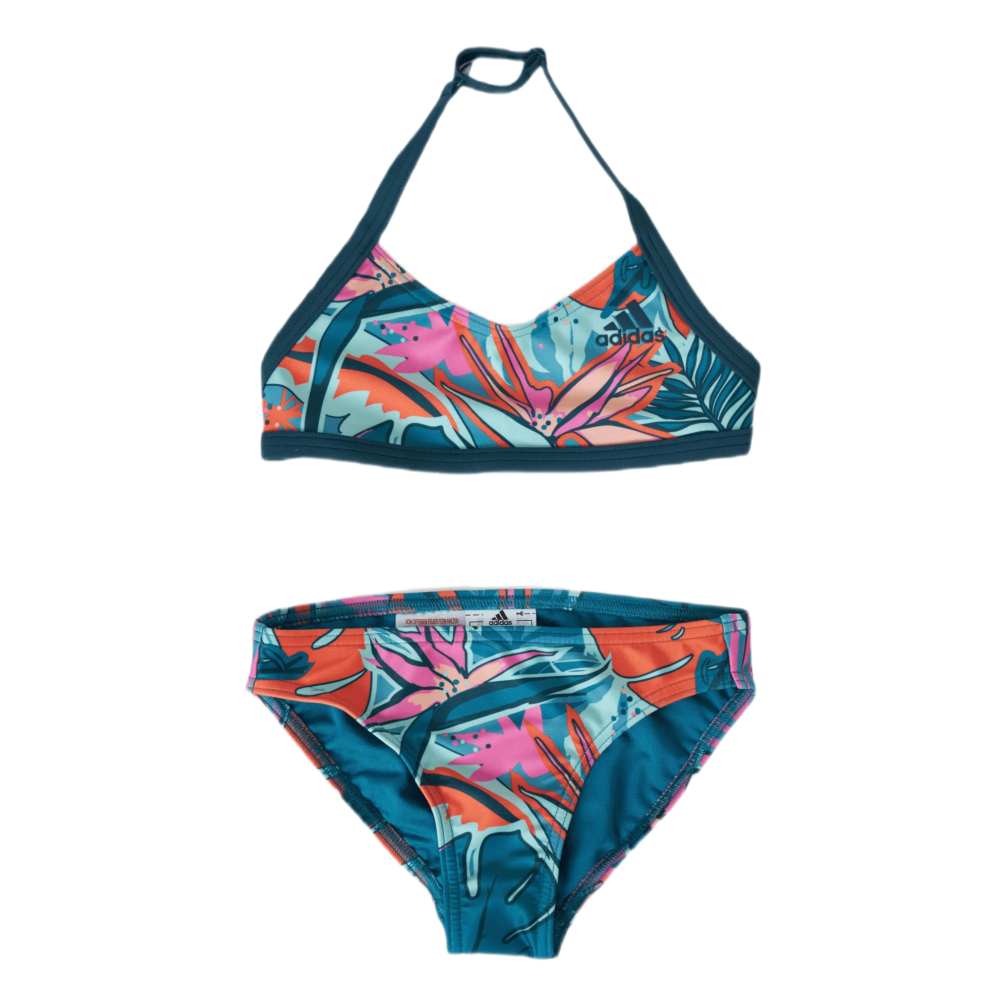 Adidas Girls Flower Bikini Active Teal / Wild Teal
