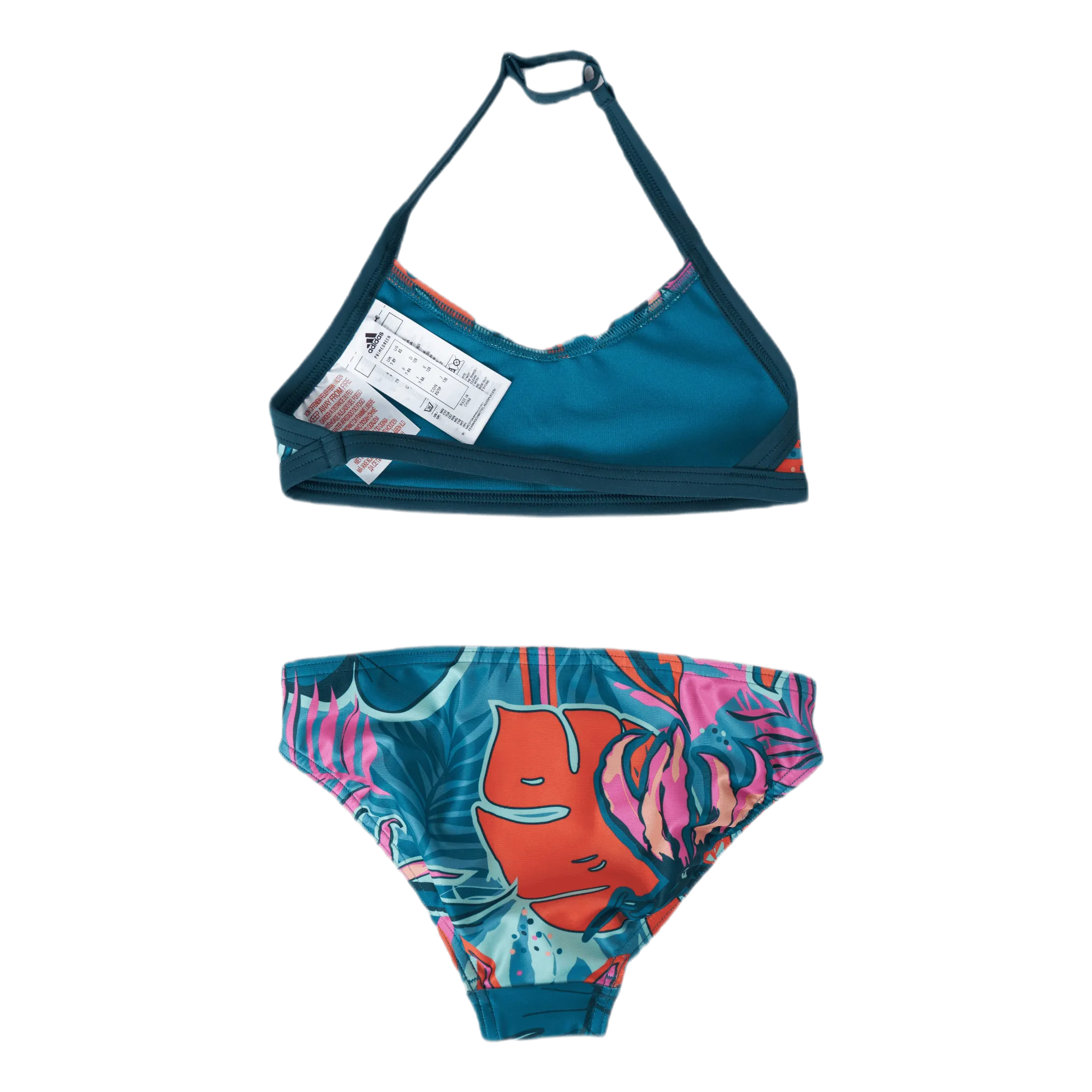 Adidas Girls Flower Bikini Active Teal / Wild Teal