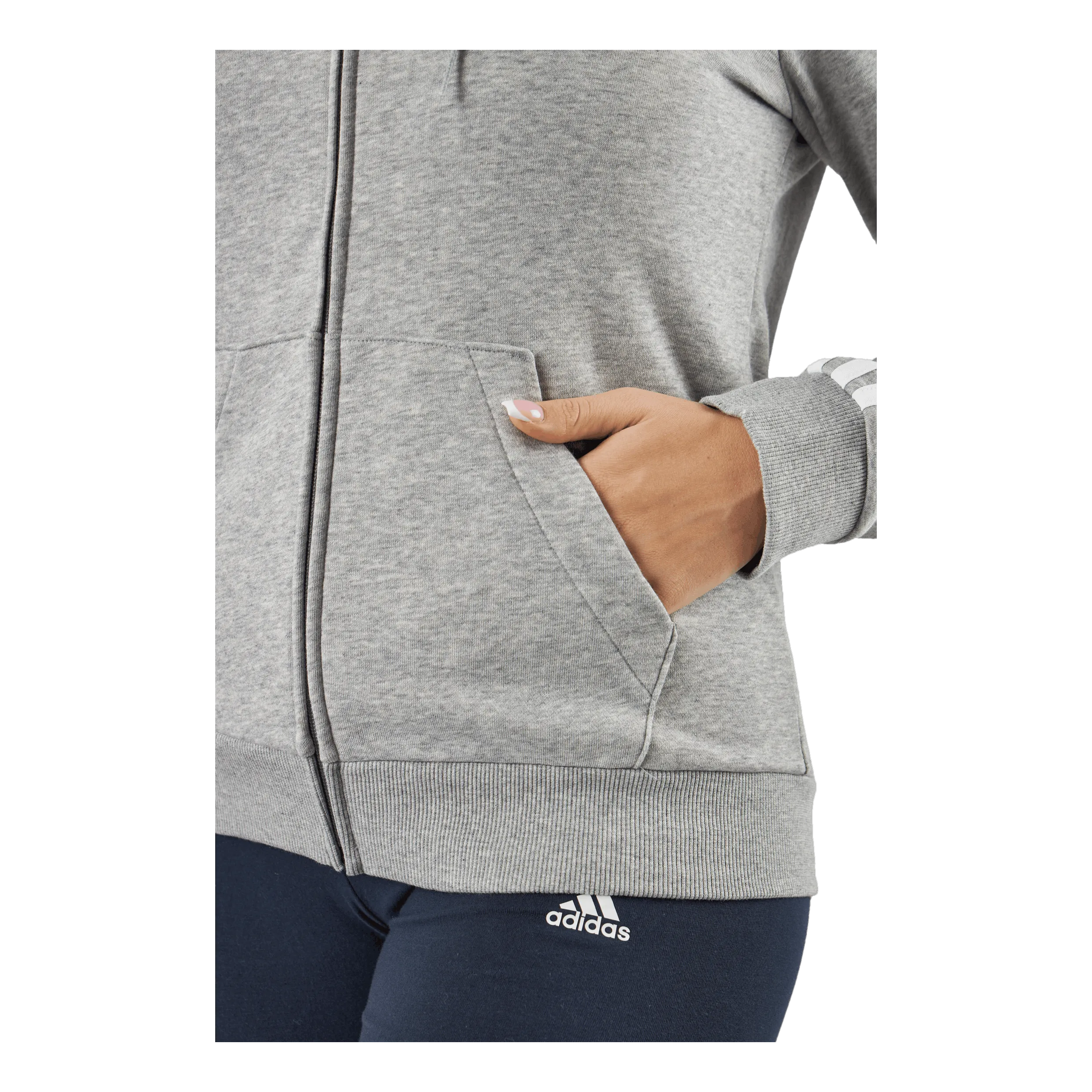 Adidas W 3s Ft Fz Hd Mgreyh/white