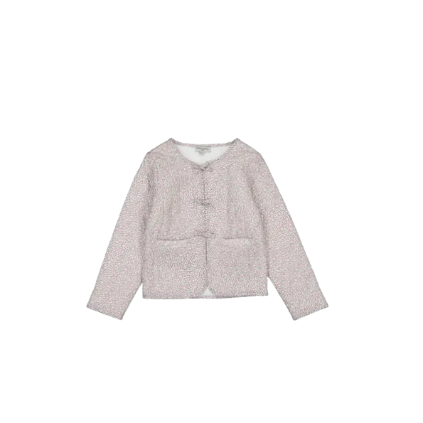 ALINA  CHAQUETA REVERSIBLE DE ALGODóN ORGáNICO CON CUELLO REDONDO EN MULTICOLOR