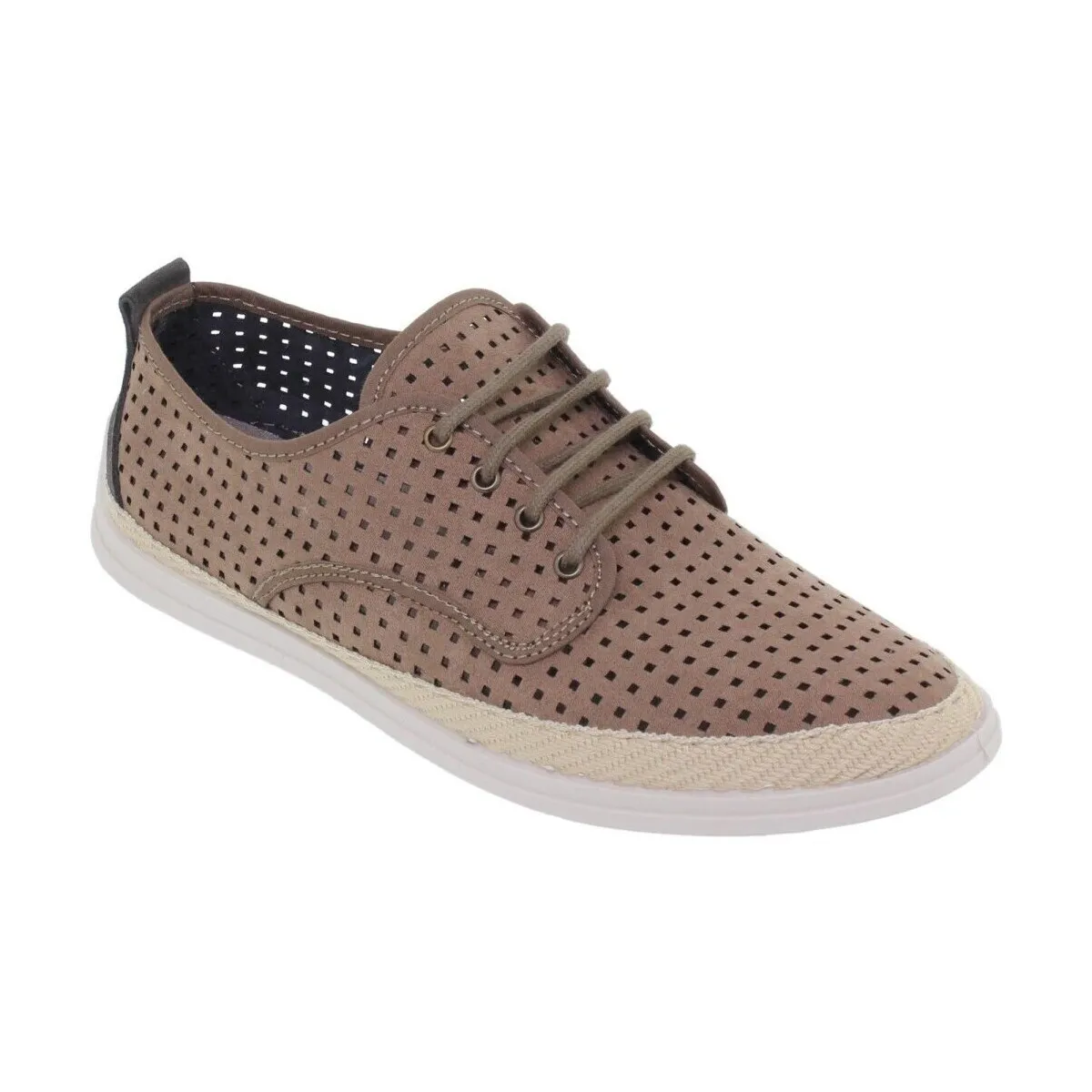 Alpargatas marrones con cordones by