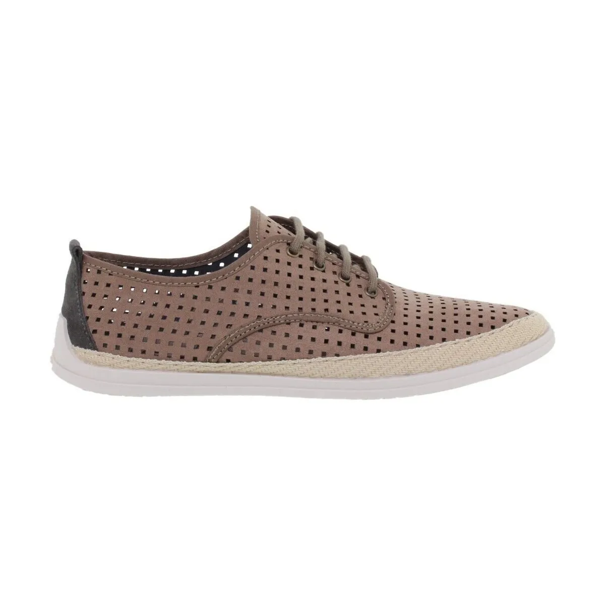 Alpargatas marrones con cordones by