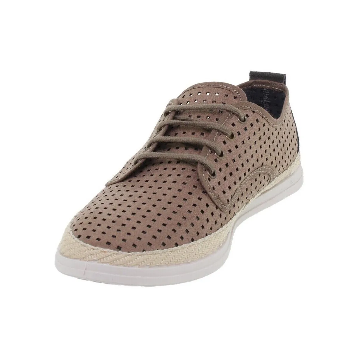 Alpargatas marrones con cordones by