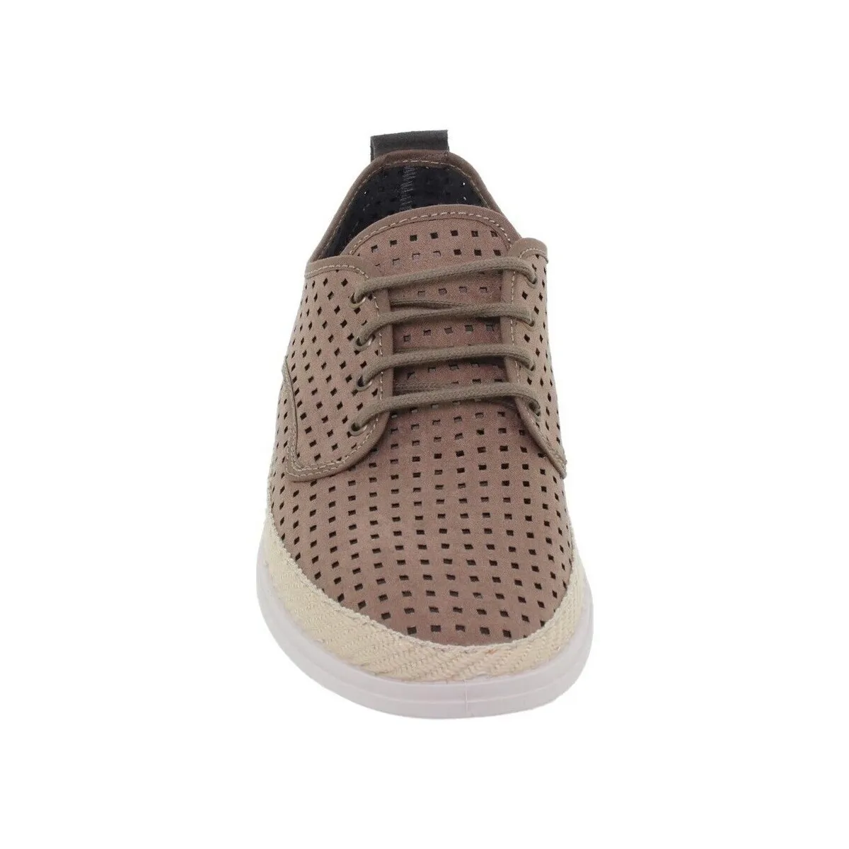 Alpargatas marrones con cordones by