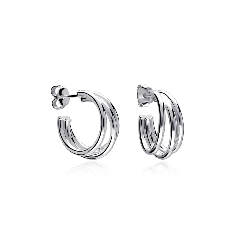 AROS "DREI" PLATA DE PRIMERA LEY 14MM