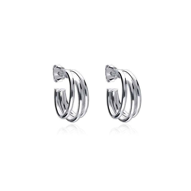 AROS "DREI" PLATA DE PRIMERA LEY 14MM