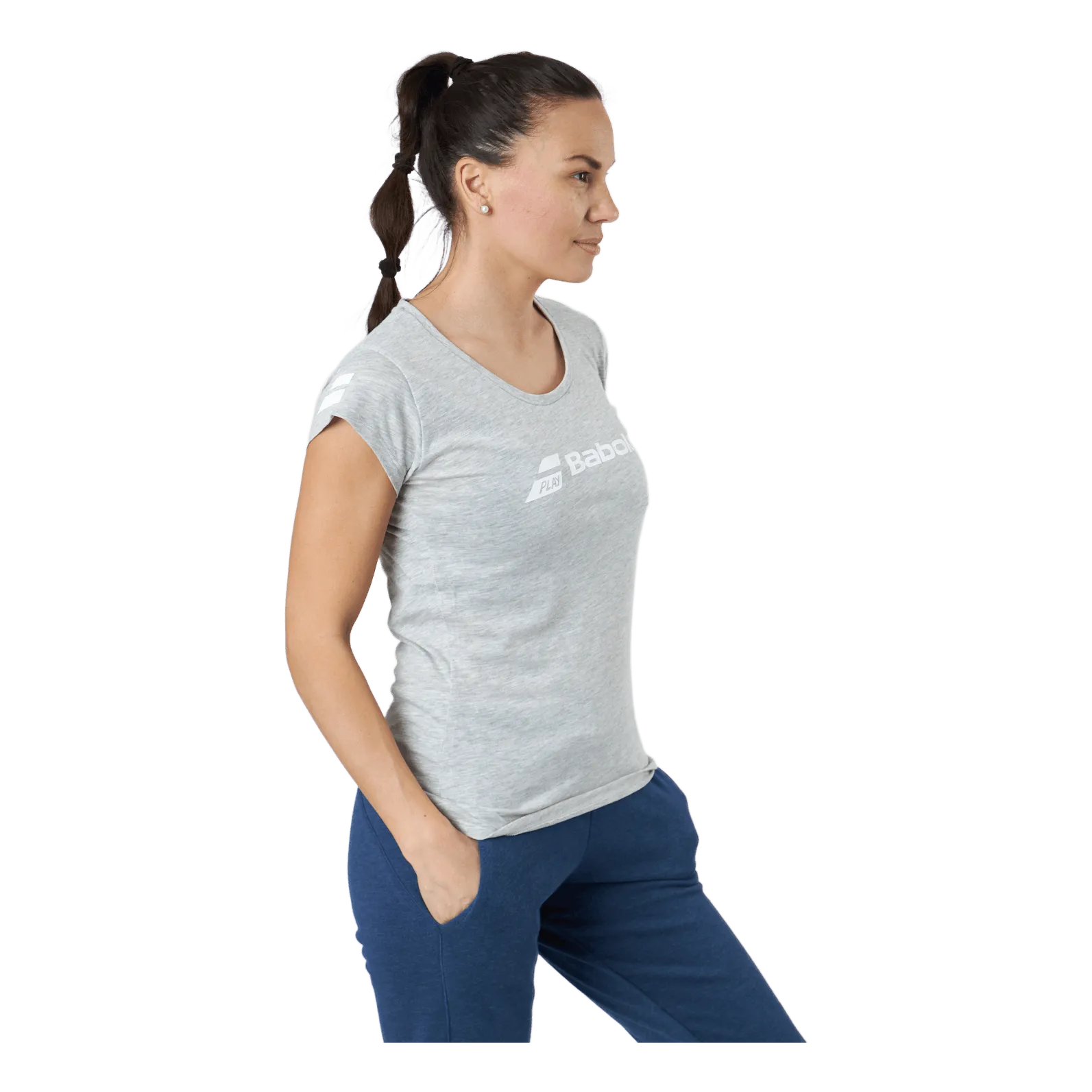 BABOLAT TSHIRT EXERCISE WOMEN GREY