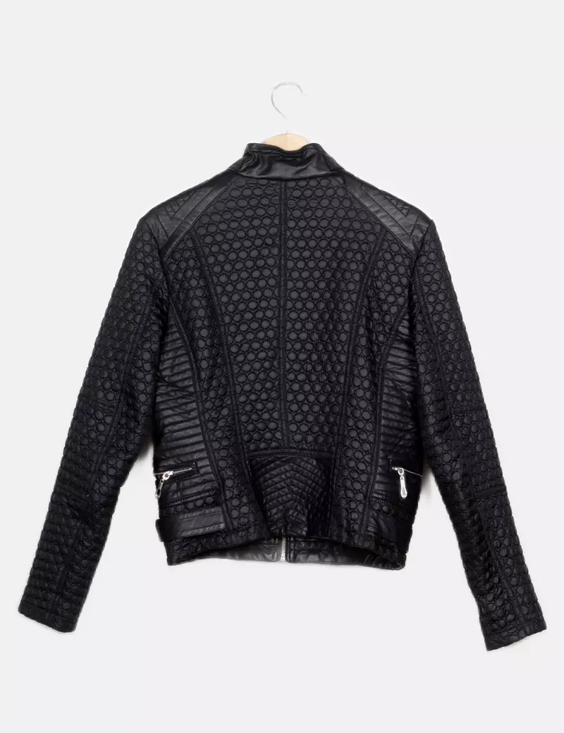 Baihe Chaqueta biker Polipiel