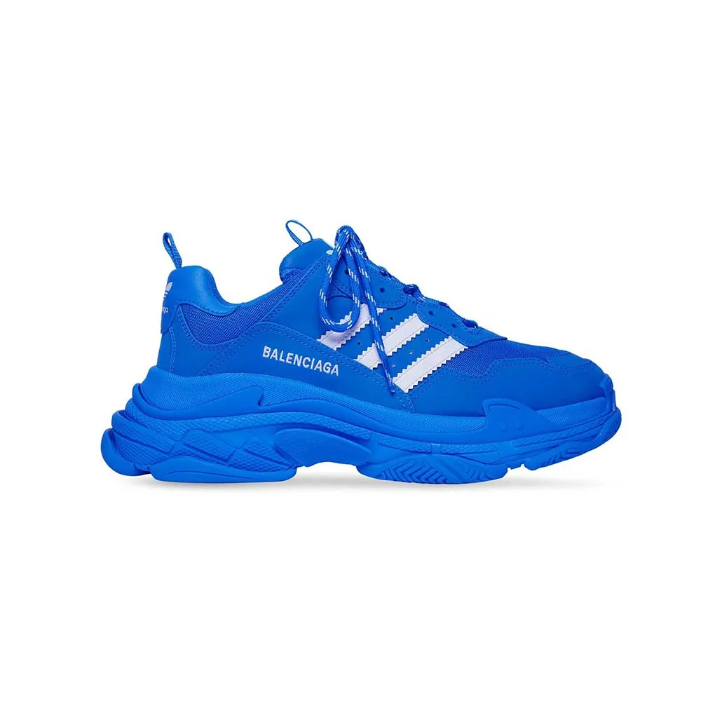 Balenciaga Zapatilla Balenciaga / Adidas Triple S para mujer en azul y blanco