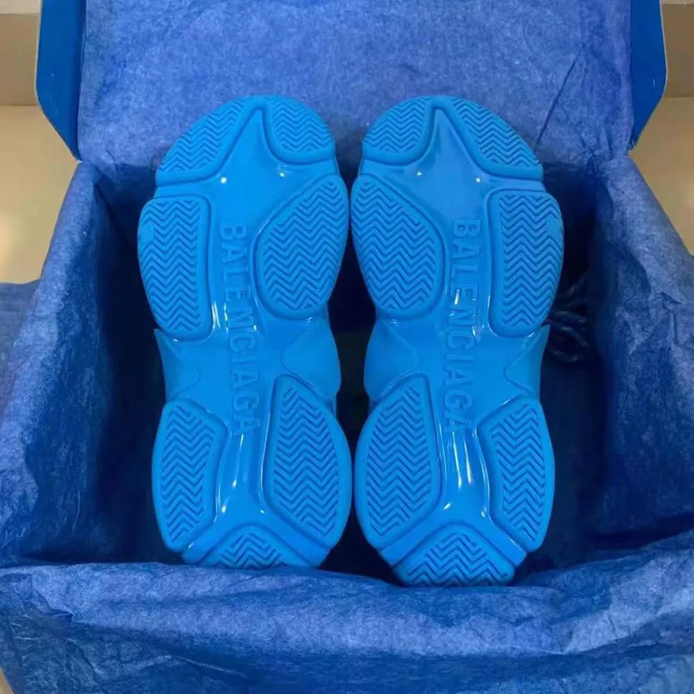 Balenciaga Zapatilla Balenciaga / Adidas Triple S para mujer en azul y blanco