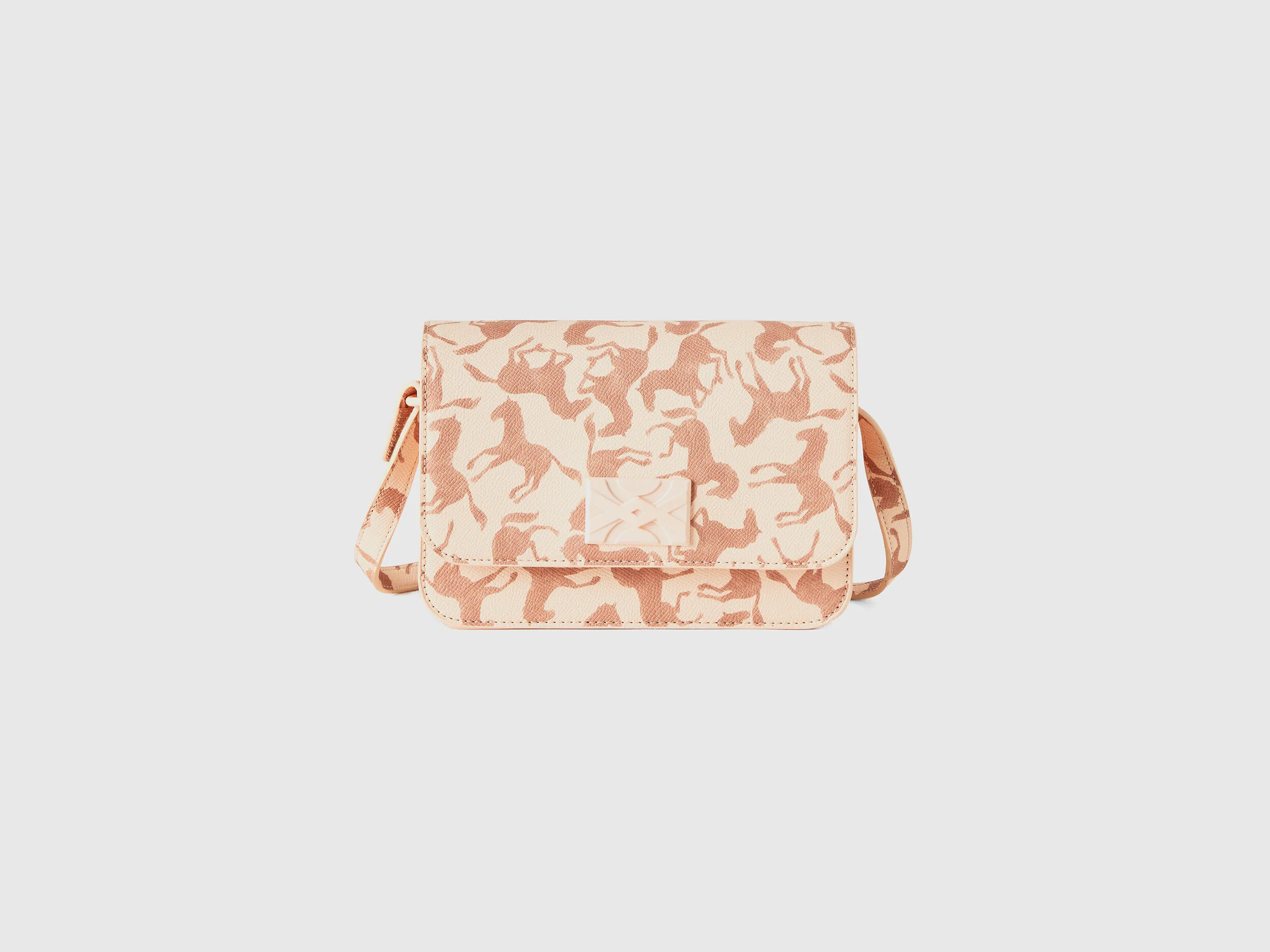 Be Bag rosa claro con estampado de caballos