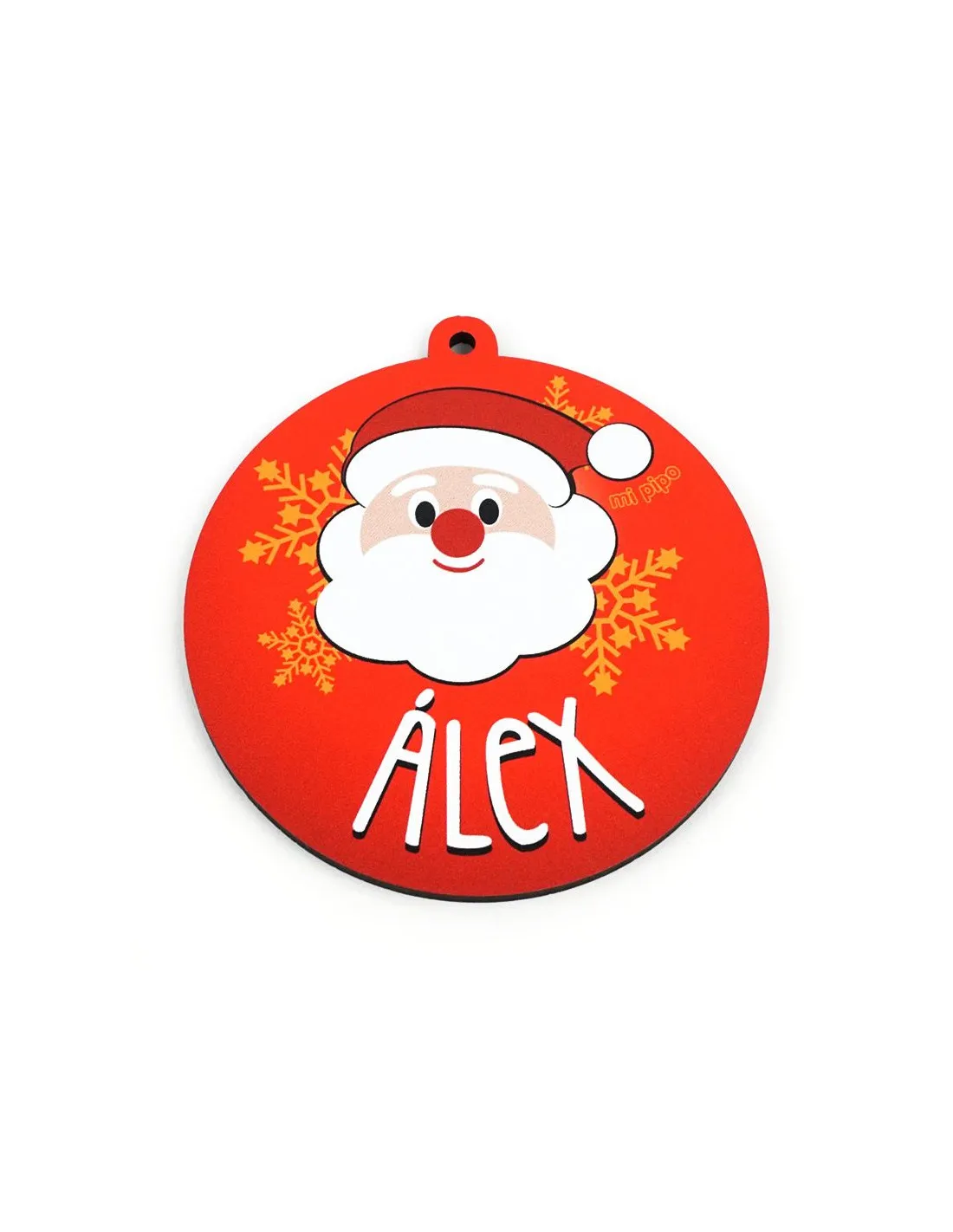 Bola Navidad decorativa Papa Noel Roja personalizada de Mi Pipo