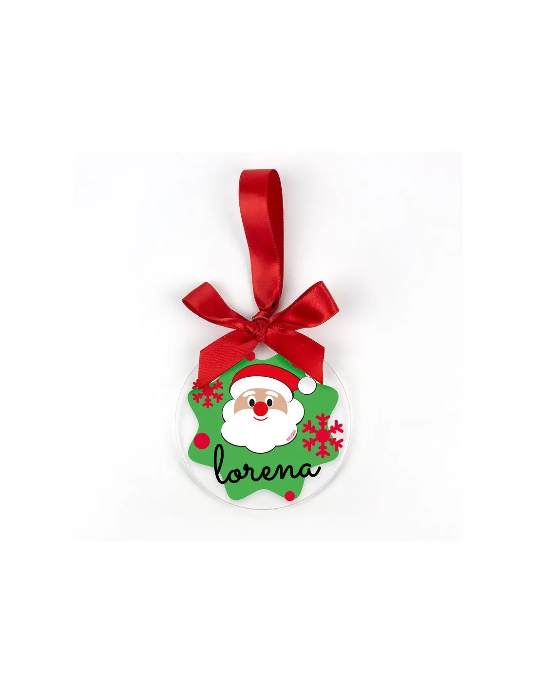 Bola Navidad Metracrilato Papá Noel personalizada Mi Pipo