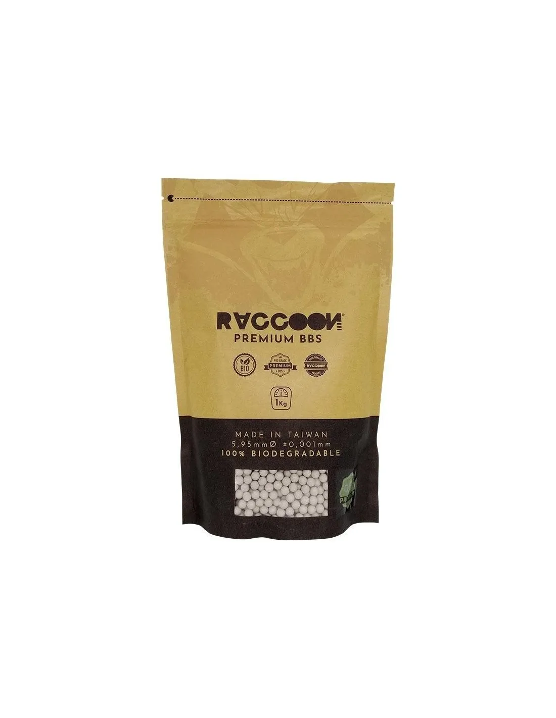 BOLAS BIO RACCOON PREMIUM BB'S  0.33 (1KG)