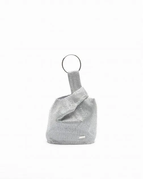 Bolso de mano Albano A1009 Plateado