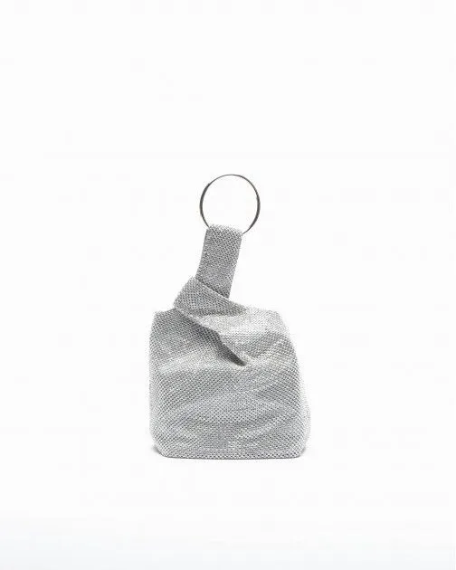 Bolso de mano Albano A1009 Plateado
