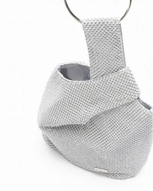 Bolso de mano Albano A1009 Plateado