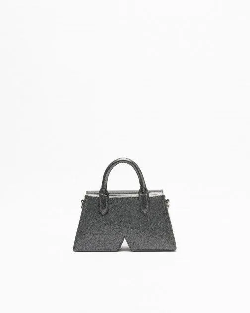 Bolso de mano Karl Lagerfeld Icon K SP CB Glitter Negro