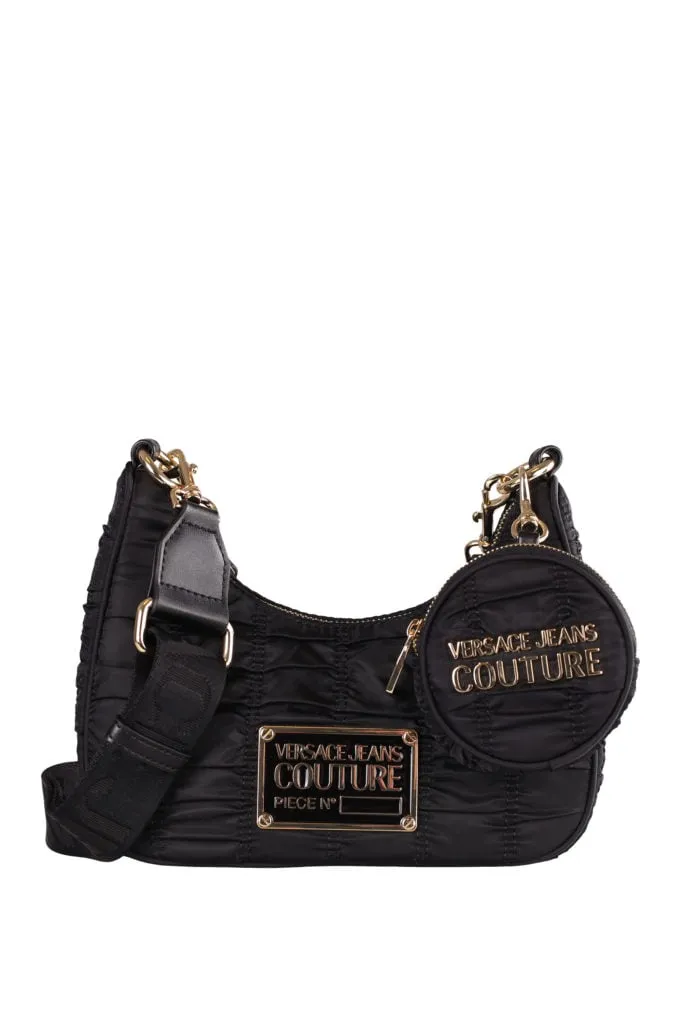 Bolso negro bandolera de nylon 