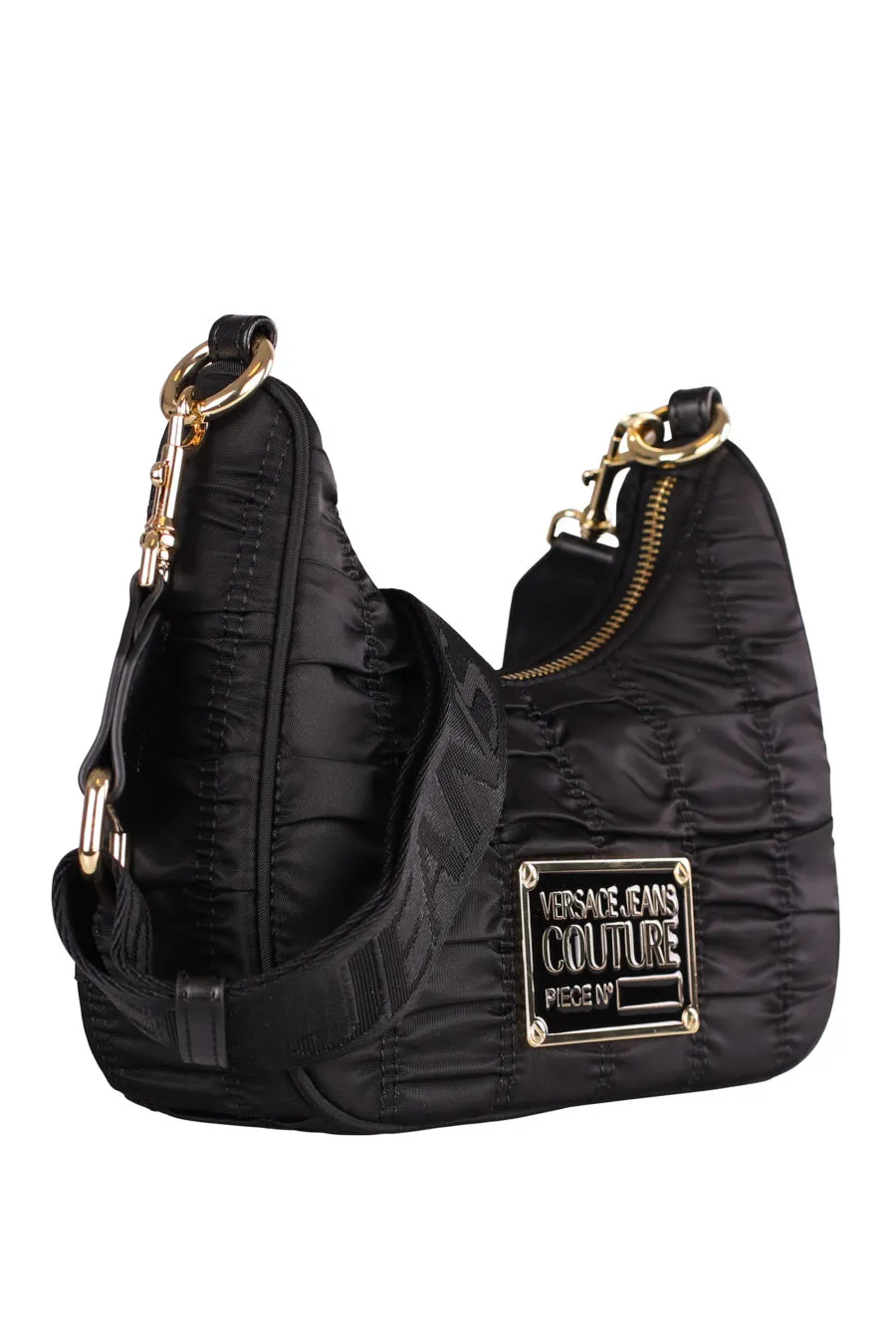Bolso negro bandolera de nylon 