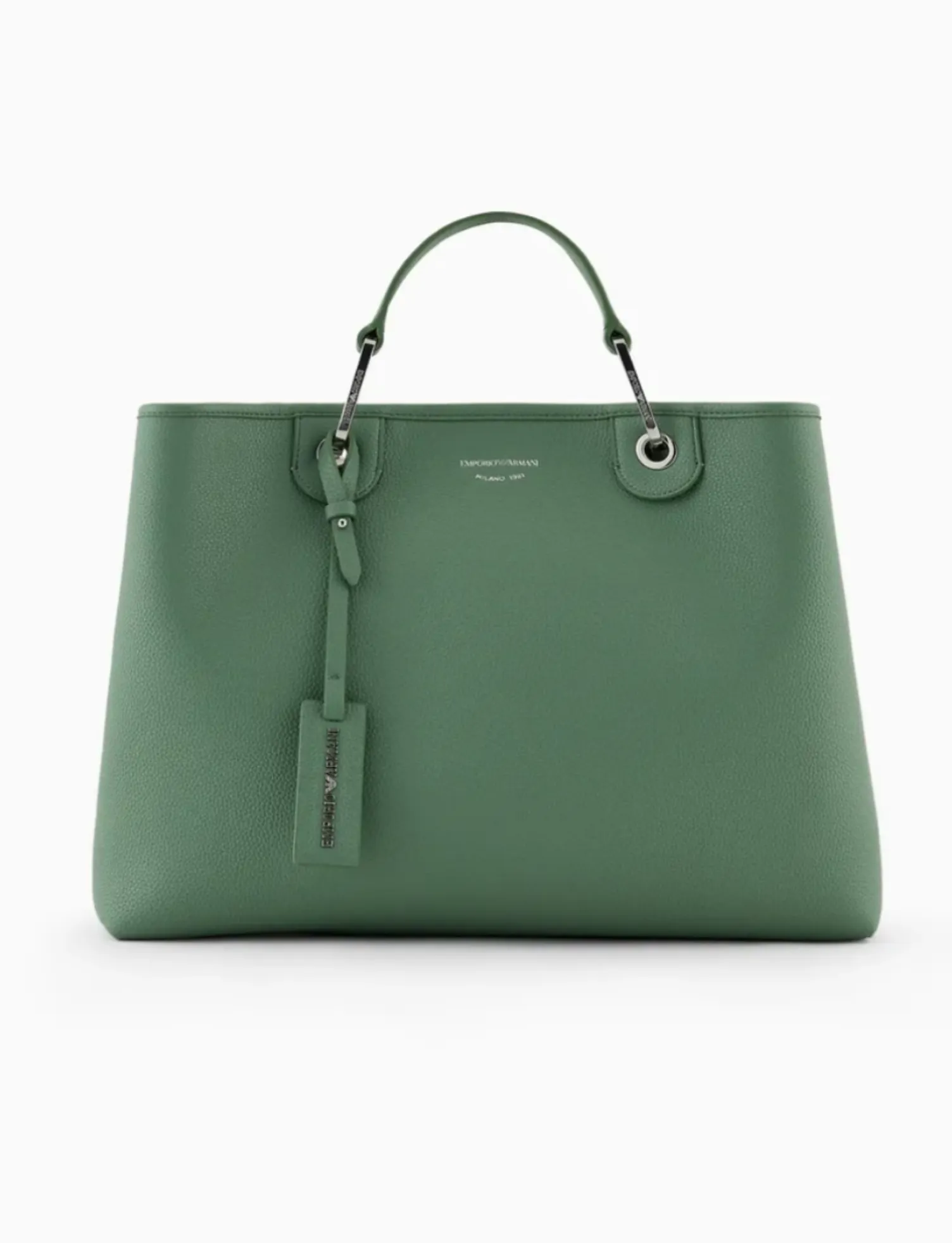 Bolso Shopper Grande Piel Verde Emporio Armani