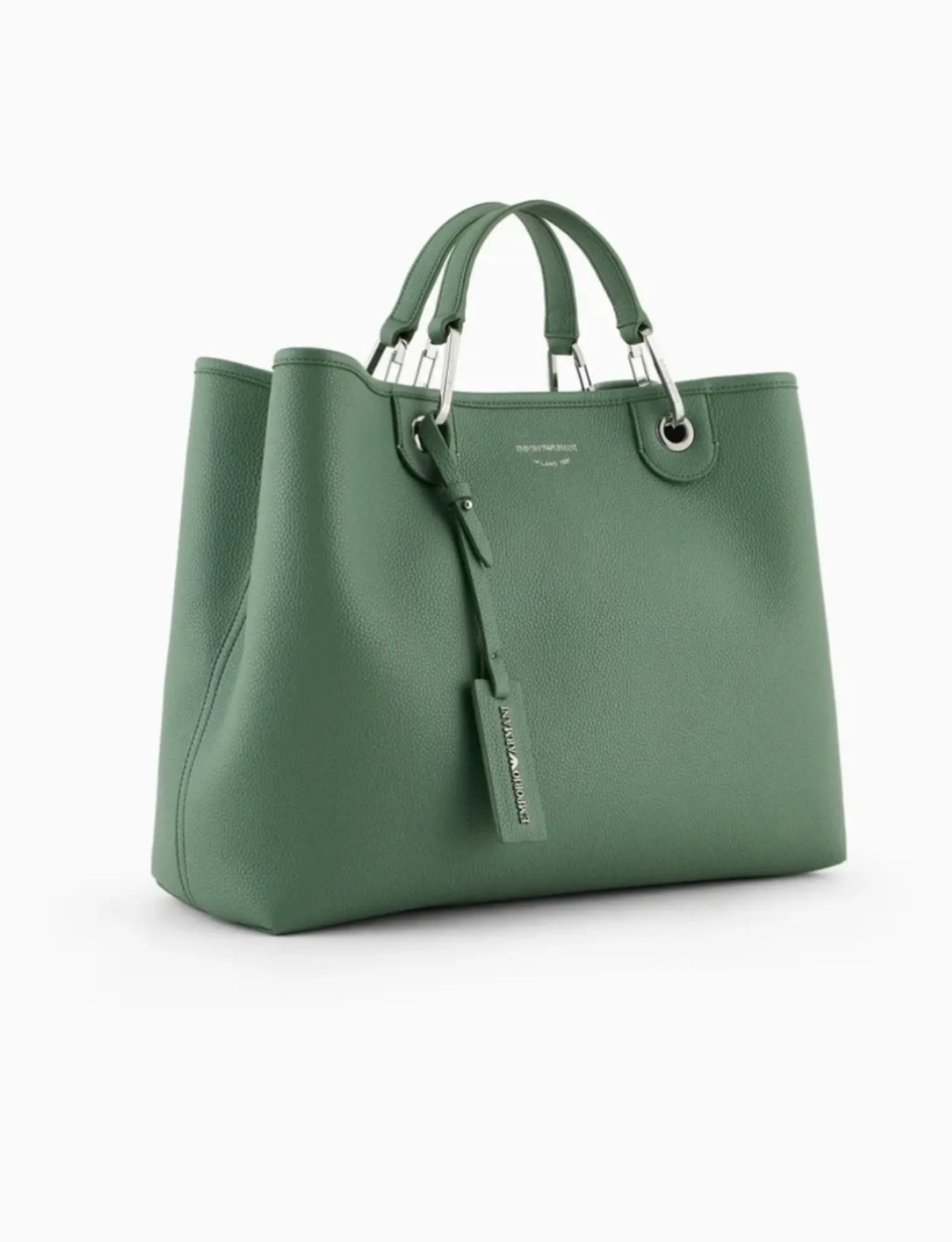 Bolso Shopper Grande Piel Verde Emporio Armani