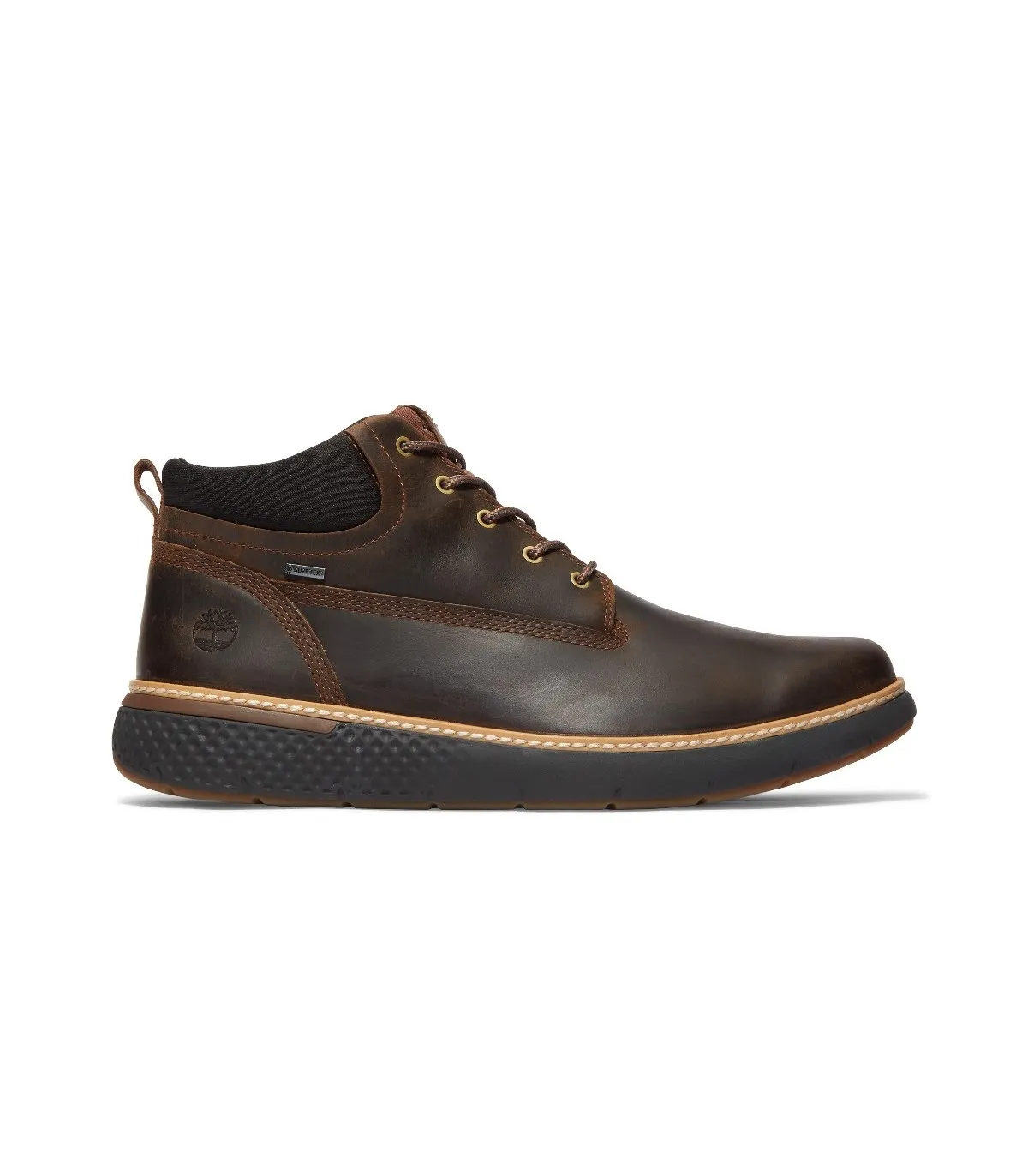 Bota de piel marrón