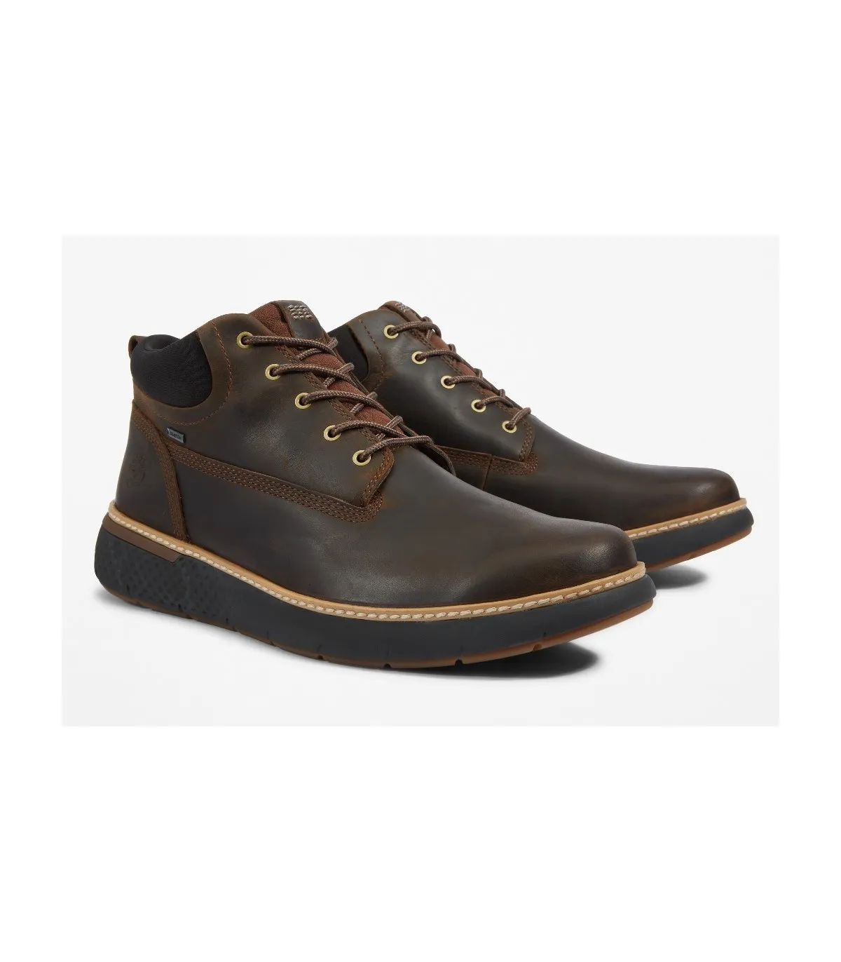 Bota de piel marrón