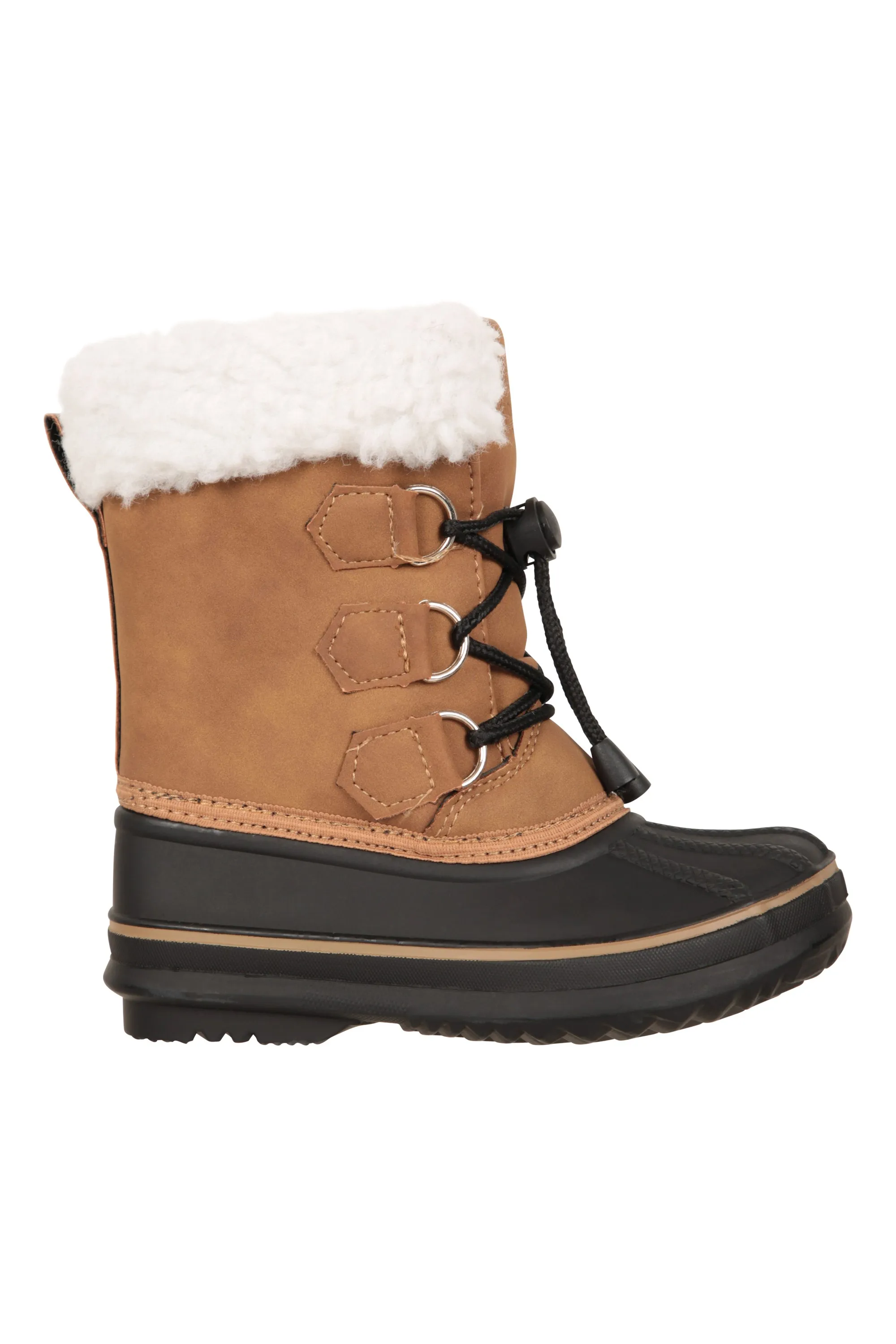 Botas de nieve de estilo informal con cordones, para niños pequeños