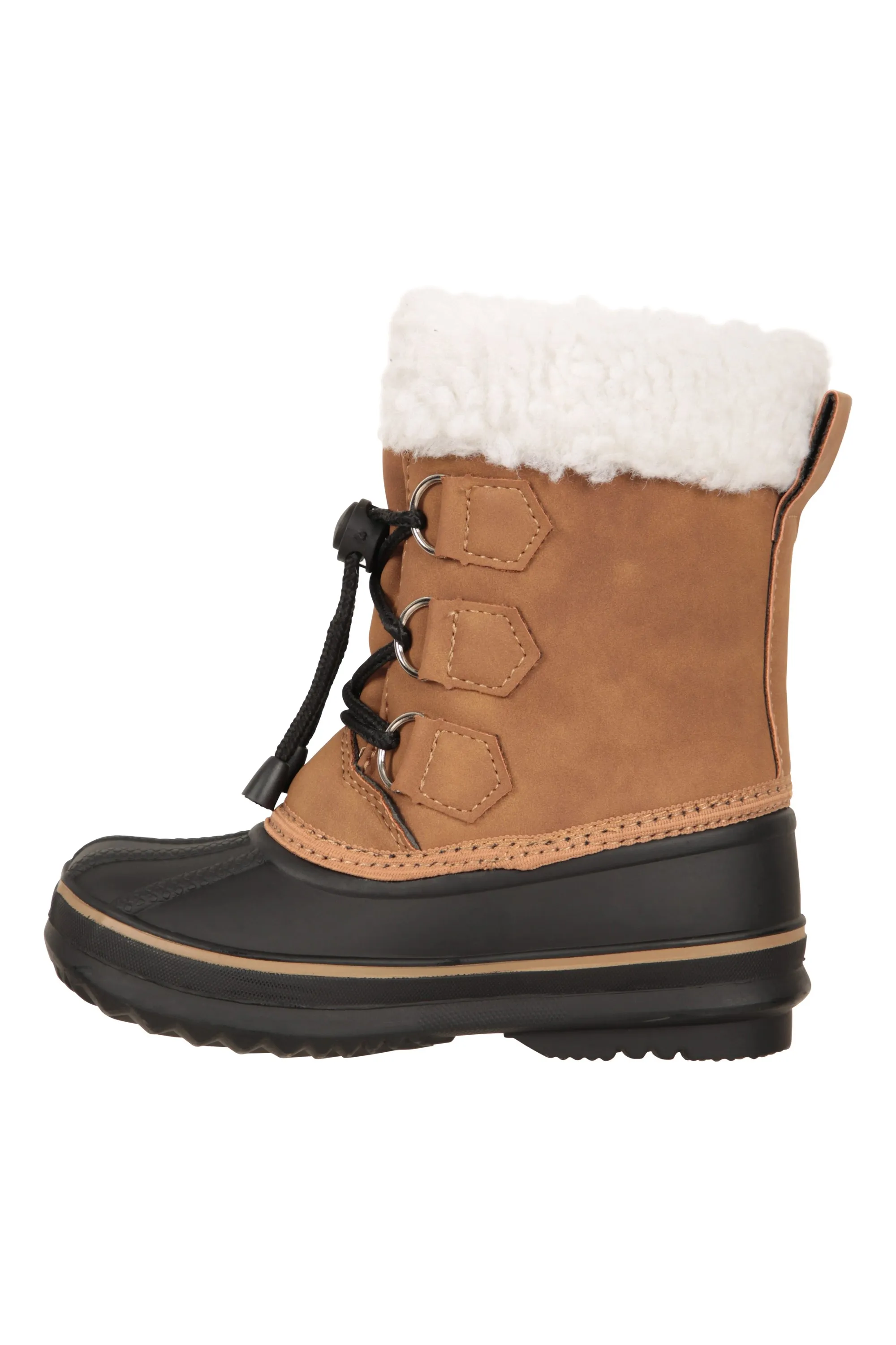 Botas de nieve de estilo informal con cordones, para niños pequeños