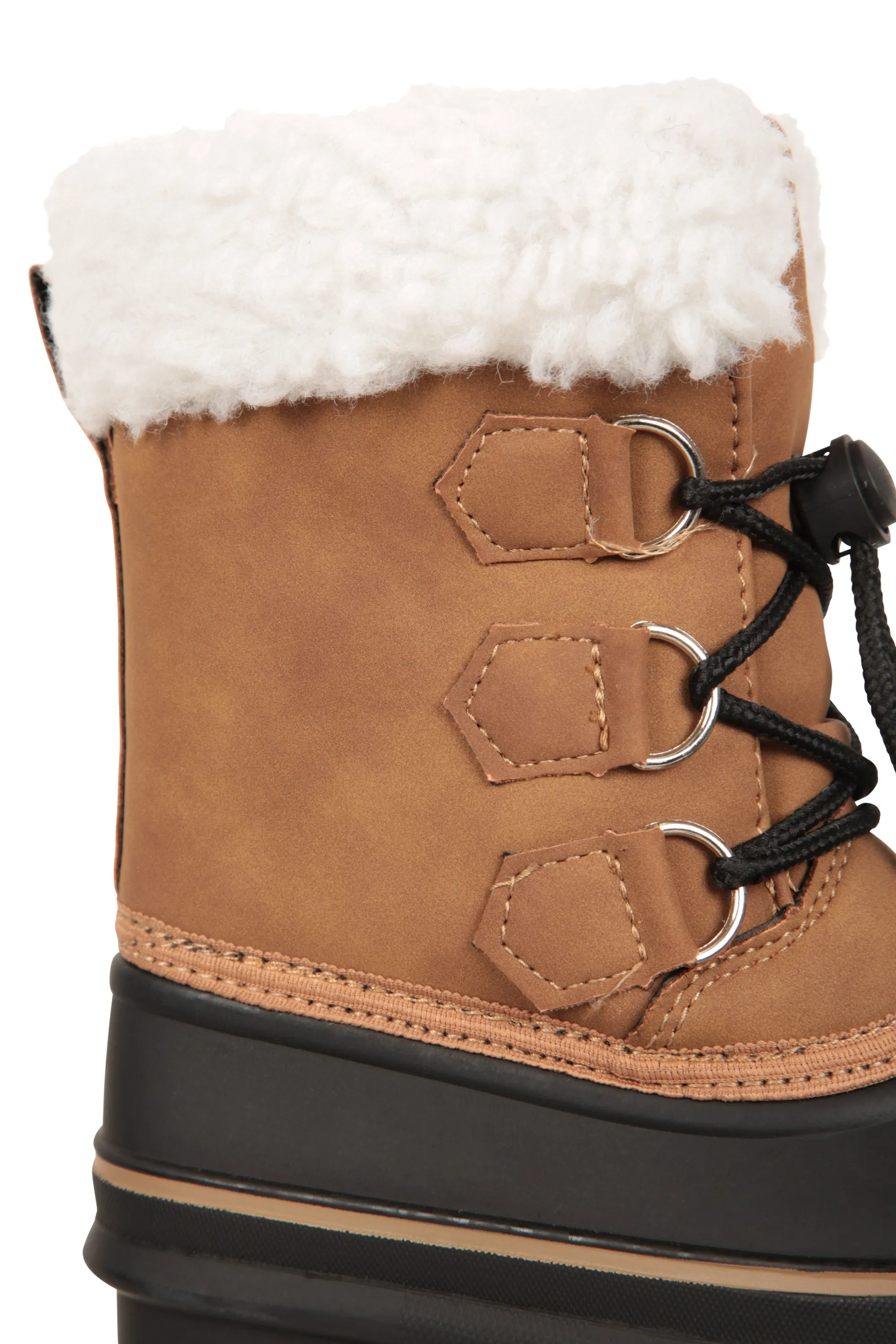 Botas de nieve de estilo informal con cordones, para niños pequeños