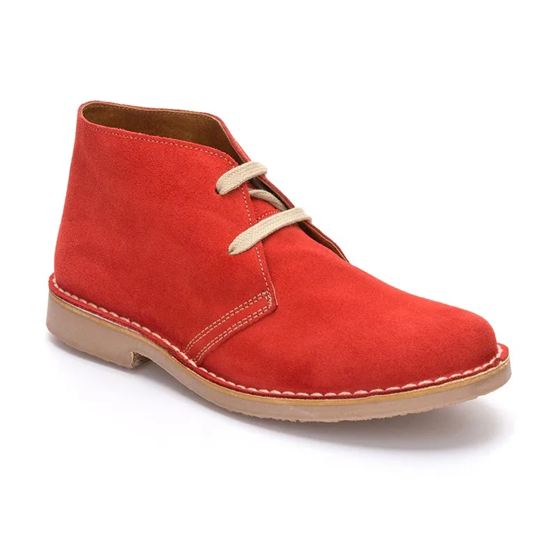 BOTINES SAFARI PISACACAS MUJER PIEL 360S ROJO, DE C. ORTUñO