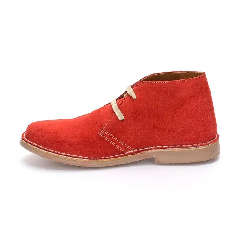 BOTINES SAFARI PISACACAS MUJER PIEL 360S ROJO, DE C. ORTUñO