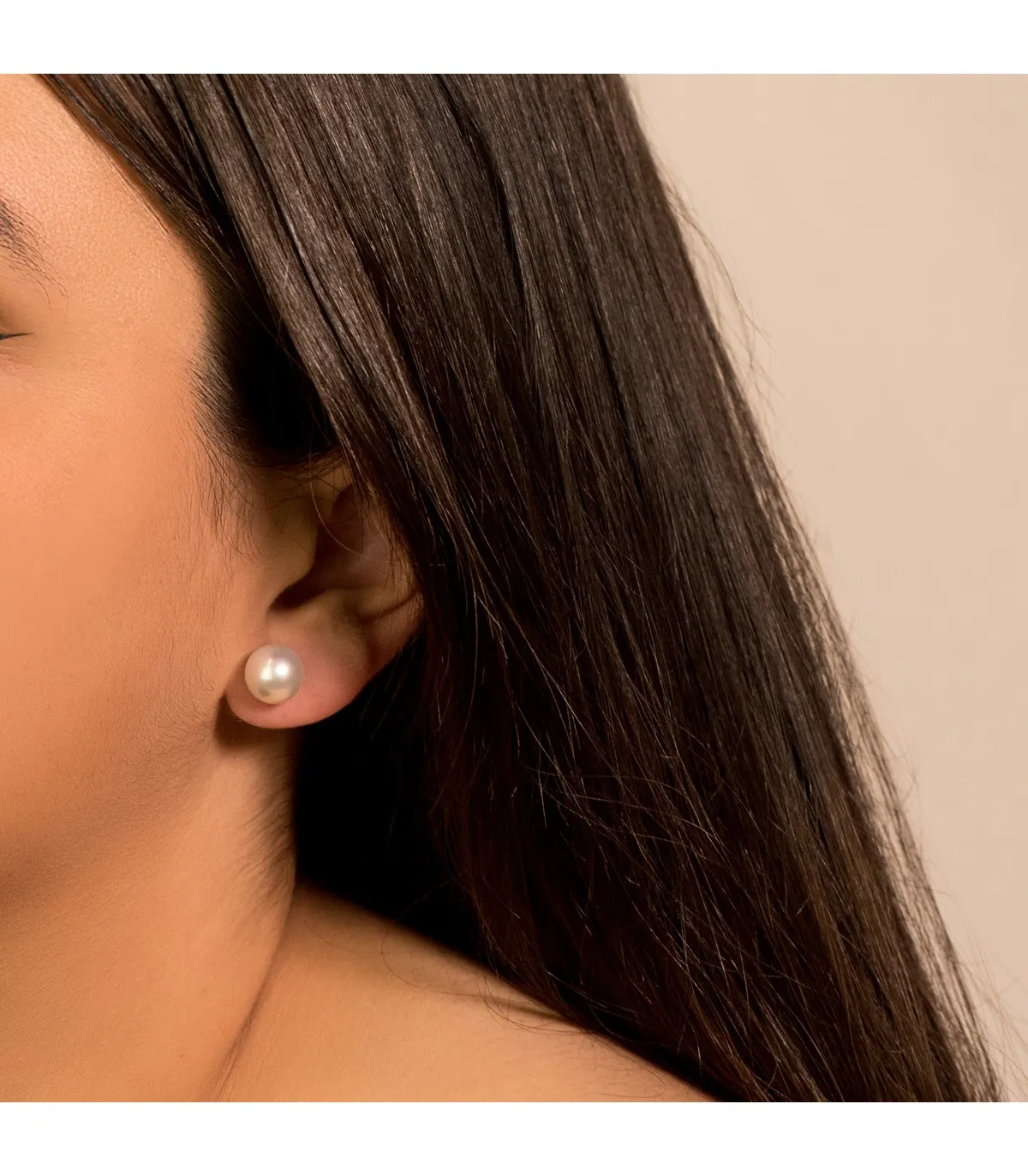 Boucles d'oreilles perles d'Australie Acantha Or Blanc 18 Carats