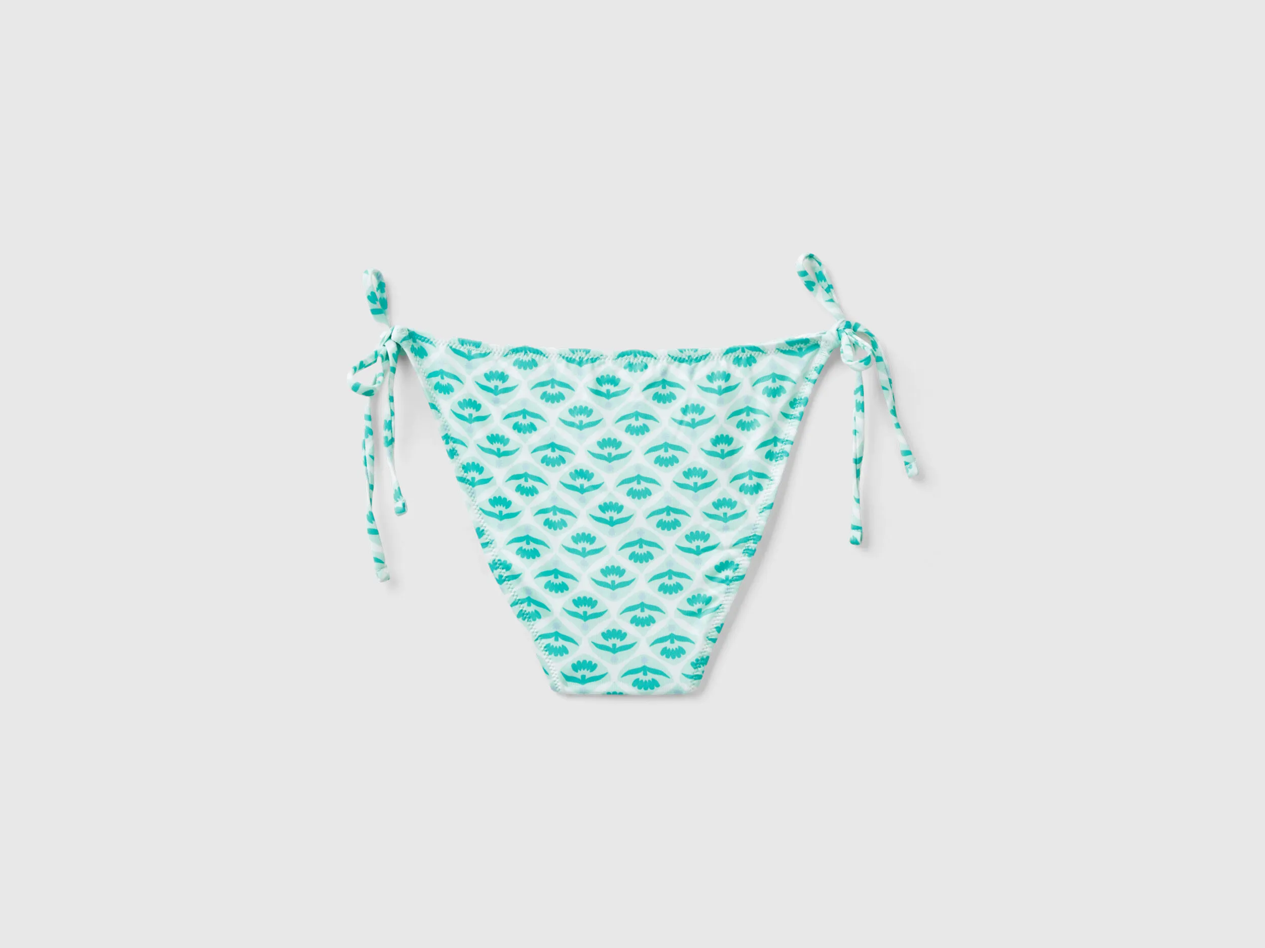 Braguita de bikini con cordones y estampado de flores